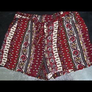 soft shorts ( red print )